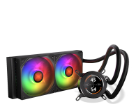 Wentylator do komputera KRUX HydroGlance 240 ARGB LCD 2x120mm KRXE003